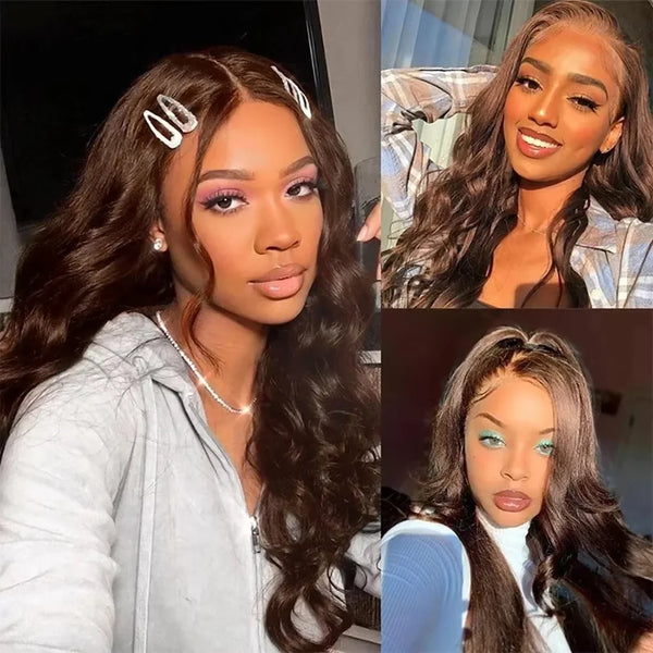 Glamorous Chocolate Brown Wave Wig