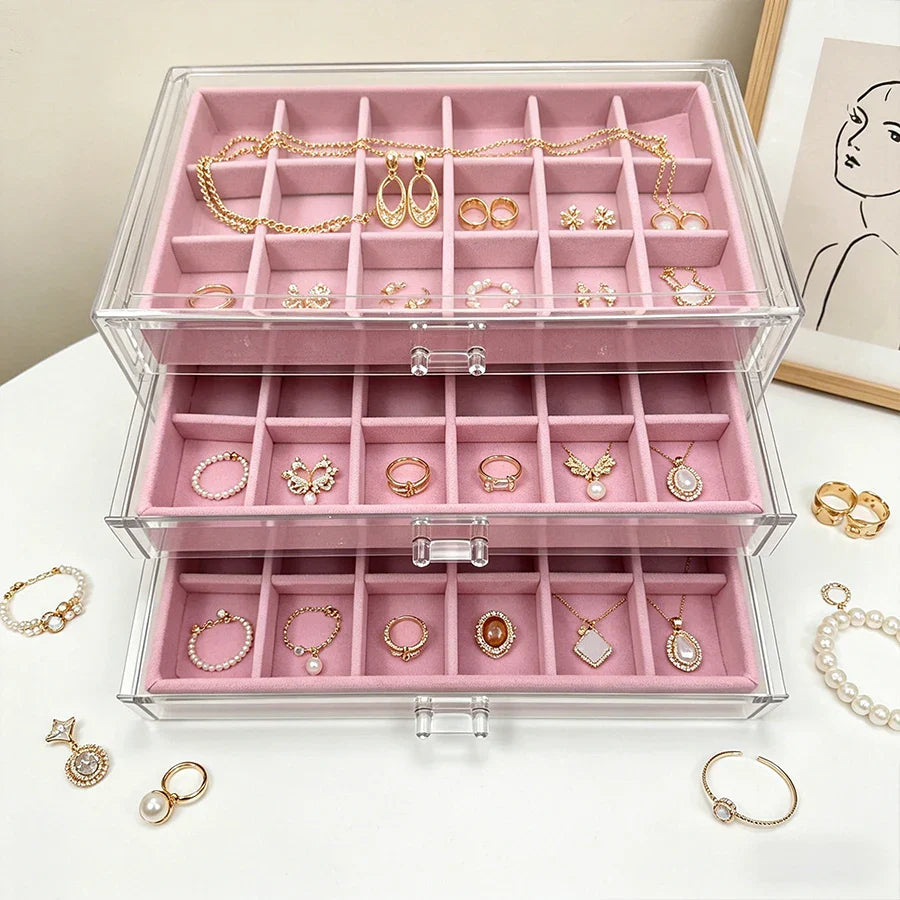 Elegant Velvet Jewelry Box