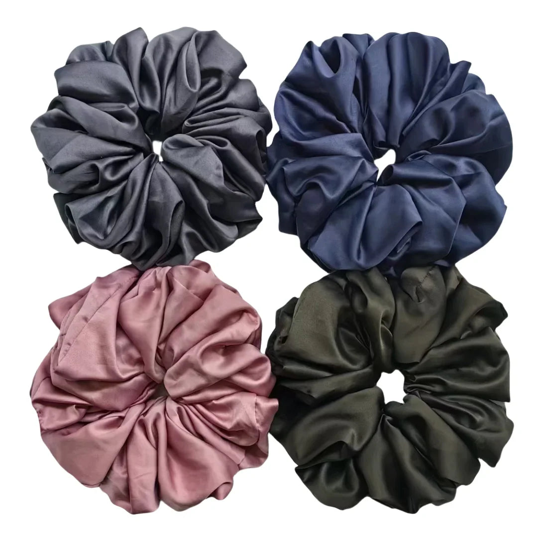 Giant Satin Hair Scrunchies